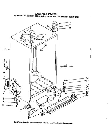Cabinet parts