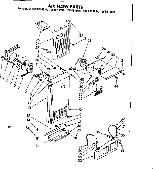Air flow parts