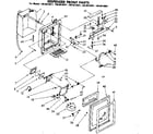 Kenmore 1068610941 dispenser front parts diagram