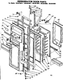 Refrigerator door parts