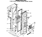 Kenmore 1068610911 freezer door parts diagram