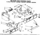 Kenmore 1068610941 air flow and control parts diagram