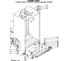 Kenmore 1068610962 cabinet parts diagram