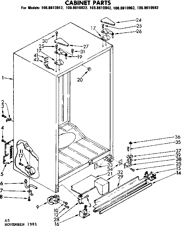 Cabinet parts