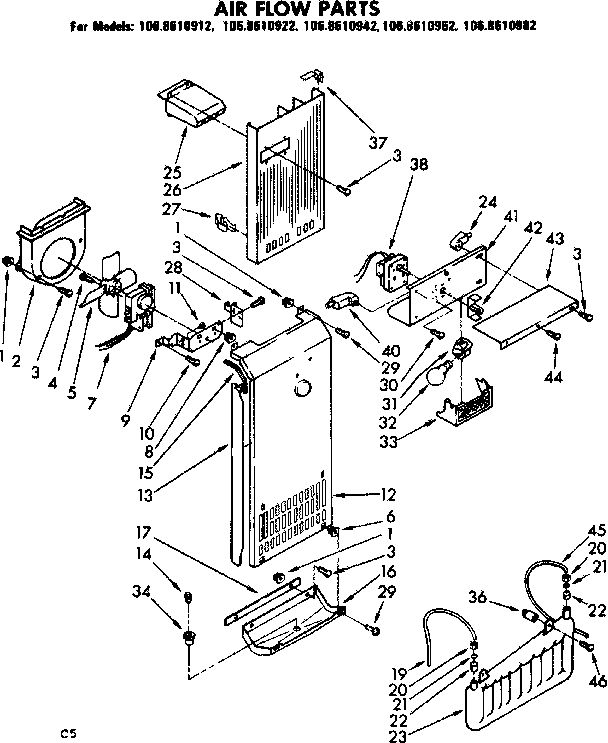 Air flow parts