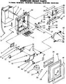 Dispenser front parts