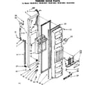 Kenmore 1068610982 freezer door parts diagram