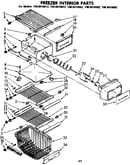 Freezer interior parts