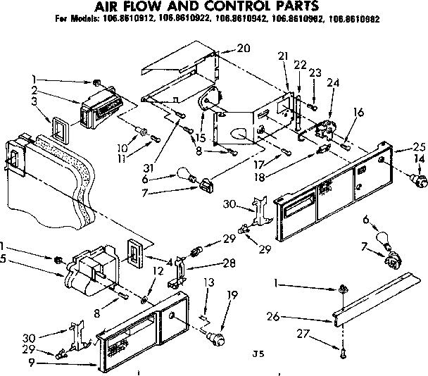 Air flow and control parts