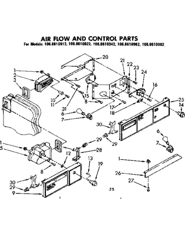 Air flow and control parts