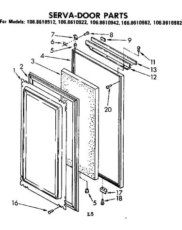 Serva-door parts
