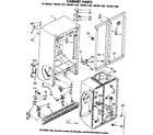 Kenmore 1068611380 cabinet parts diagram
