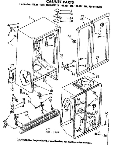 Cabinet parts