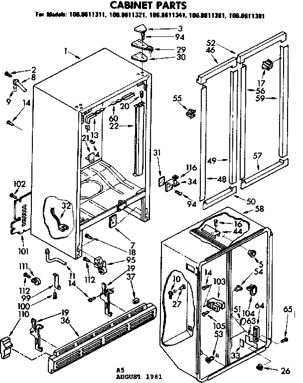 CABINET PARTS