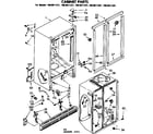 Kenmore 1068611321 cabinet parts diagram
