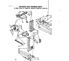 Kenmore 1068611381 air flow and control parts diagram