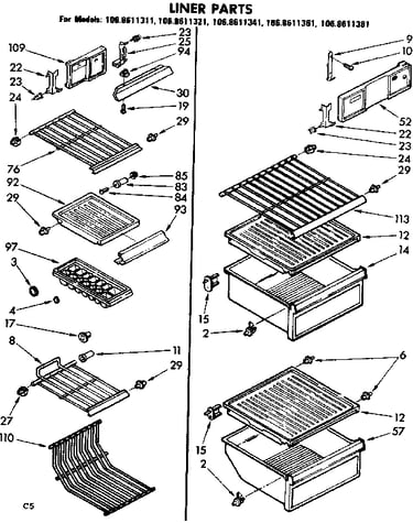 Liner parts