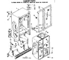 Kenmore 1068611322 cabinet parts diagram