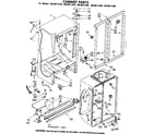 Kenmore 1068611410 cabinet parts diagram