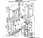 Kenmore 1068611441 cabinet parts diagram