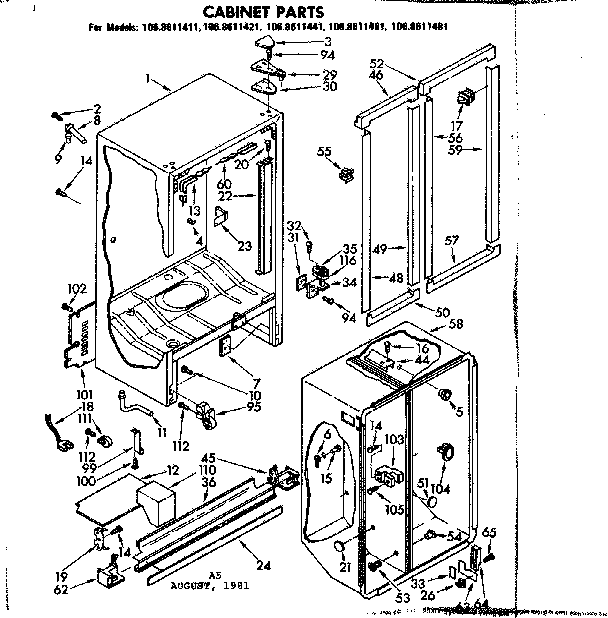 CABINET PARTS