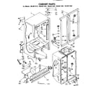 Kenmore 1068611442 cabinet parts diagram