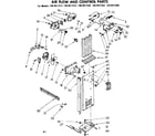 Kenmore 1068611422 air flow and control parts diagram