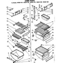 Kenmore 1068611462 liner parts diagram