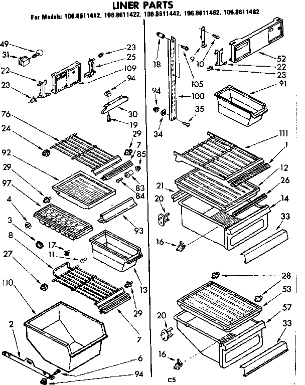 Liner parts