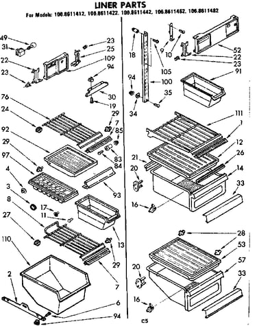 Liner parts
