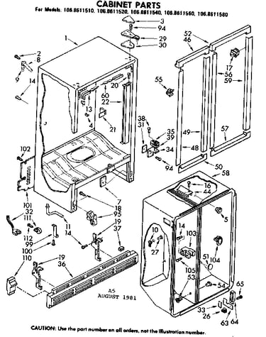 Cabinet parts