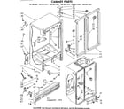 Kenmore 1068611541 cabinet parts diagram