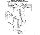 Kenmore 1068611521 air flow and control parts diagram