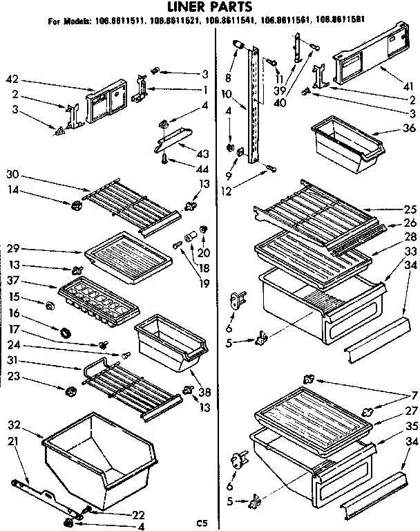 Liner parts