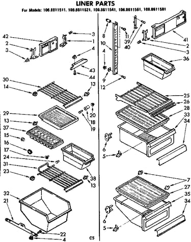 Liner parts