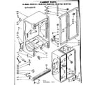 Kenmore 1068611562 cabinet parts diagram