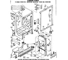 Kenmore 1068611610 cabinet parts diagram