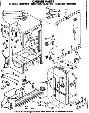 Cabinet parts