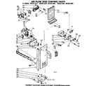 Kenmore 1068611660 air flow and control parts diagram