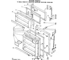 Kenmore 1068612210 door parts diagram
