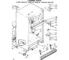 Kenmore 1068612210 cabinet parts diagram