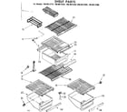 Kenmore 1068612210 shelf parts diagram