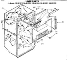 Kenmore 1068612281 liner parts diagram