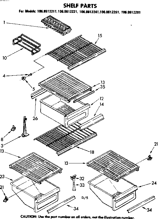 Shelf parts
