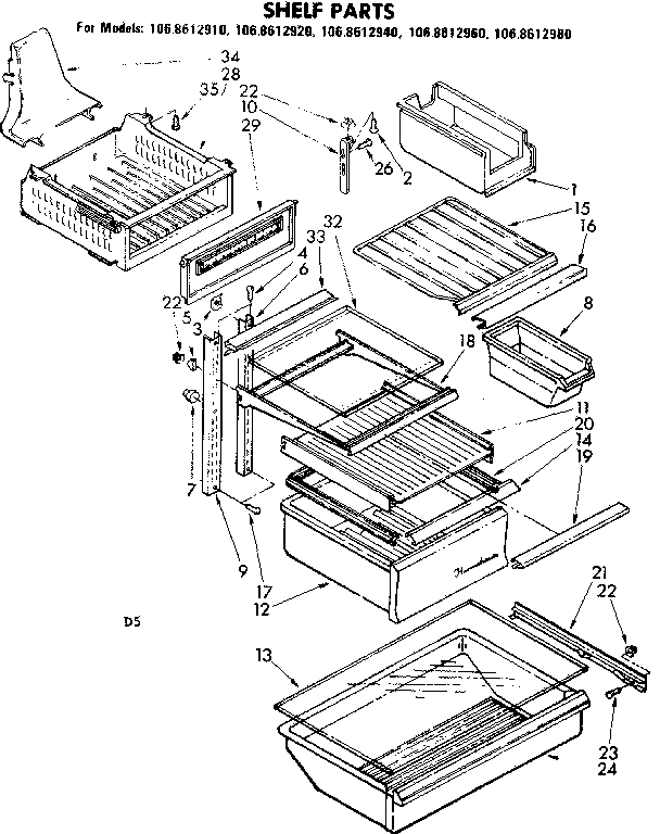 SHELF PARTS