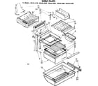 Kenmore 1068612910 shelf parts diagram