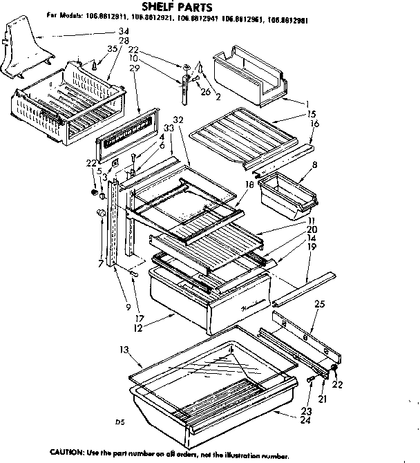Shelf parts