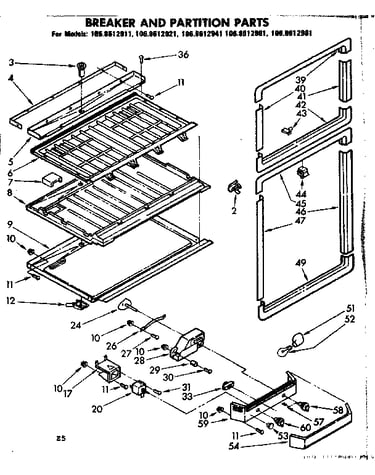 Breaker and partition parts
