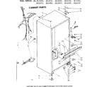 Kenmore 1068614360 cabinet parts diagram