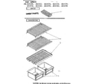 Kenmore 1068614340 shelf parts diagram